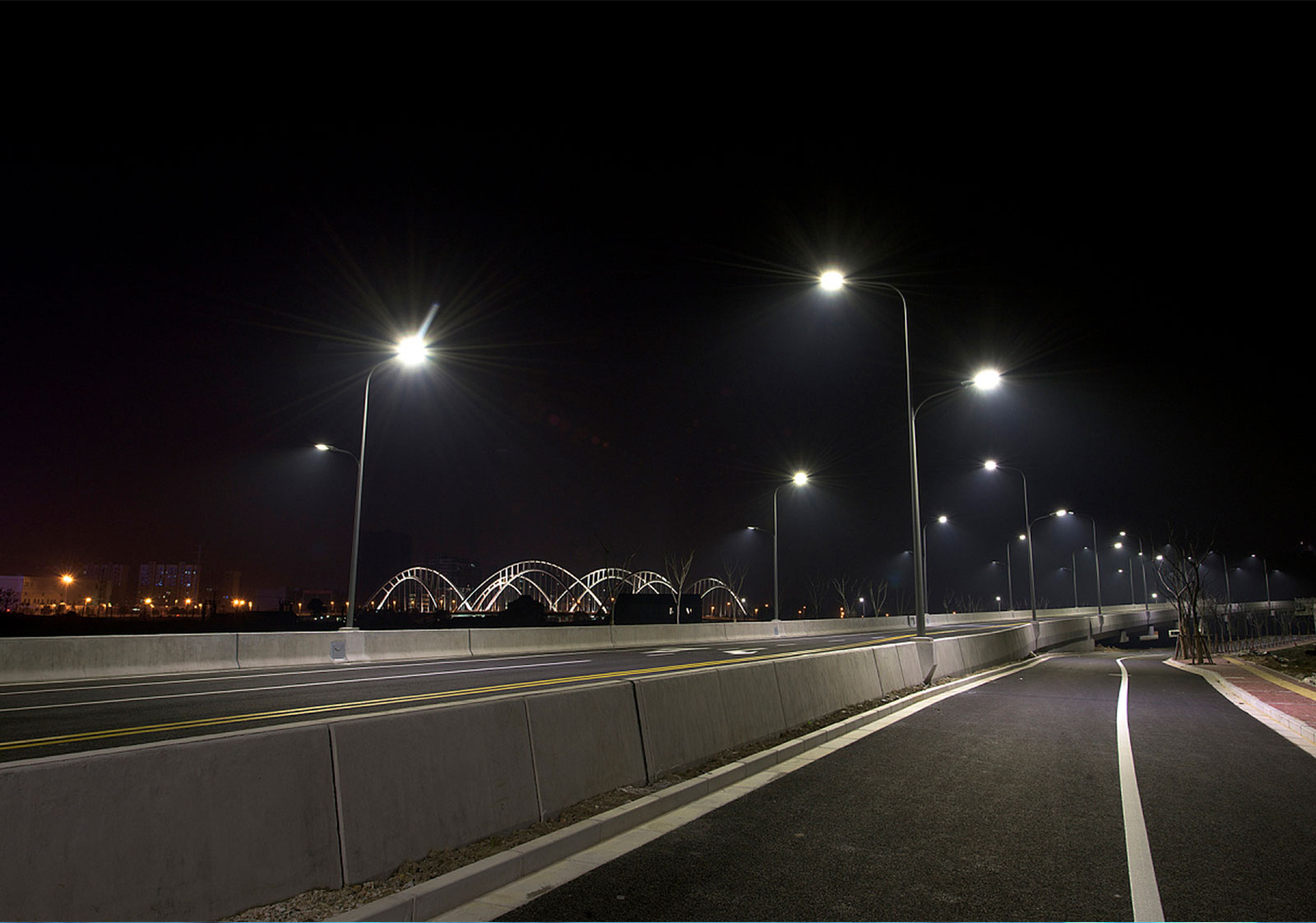 Luz de rua LED de controle inteligente 60W-300W (9)