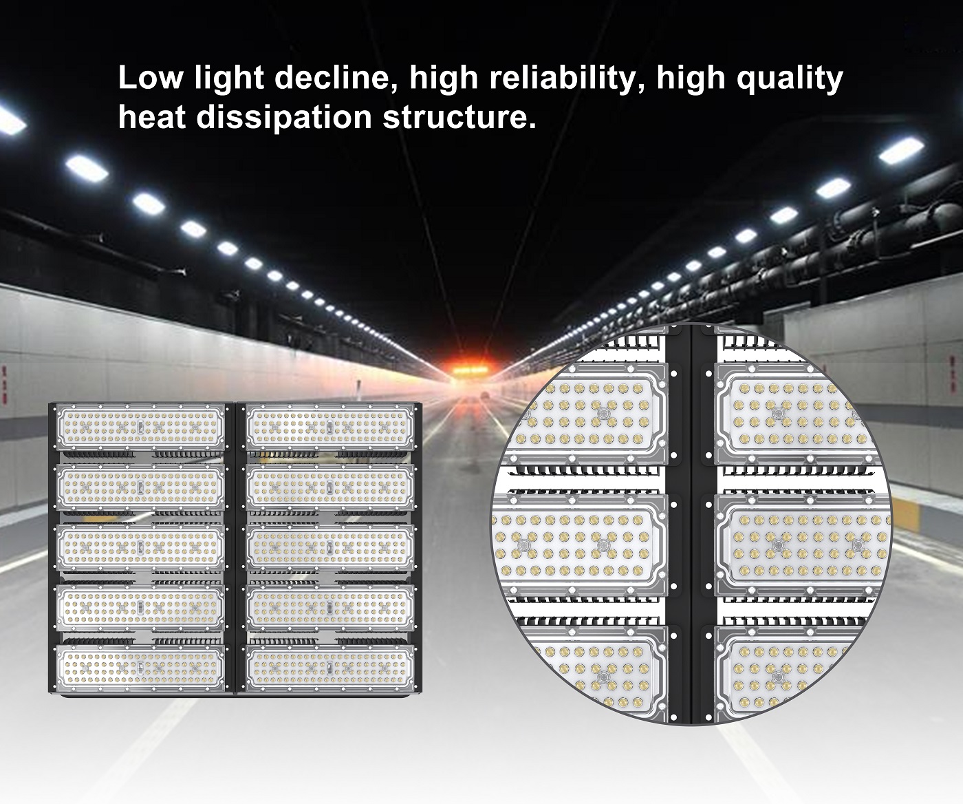 Luce da tunnel a LED antiriflesso (2)