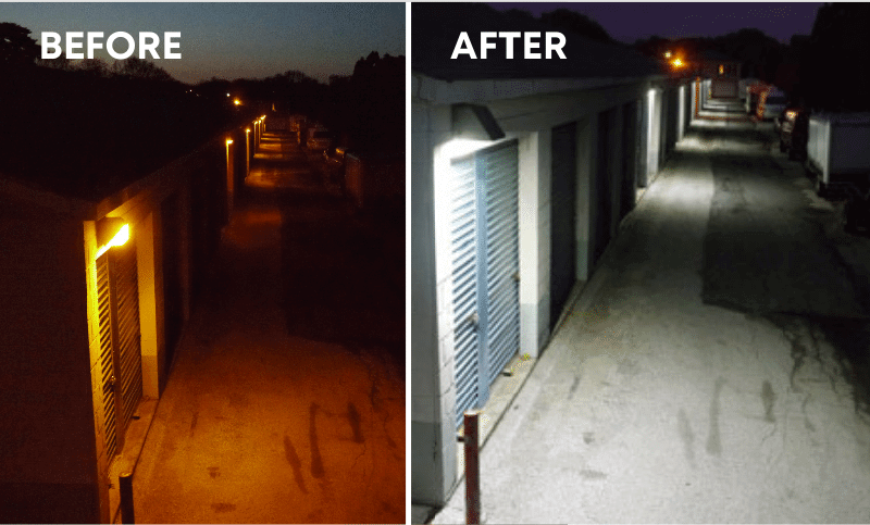 Edificio retrofit LED