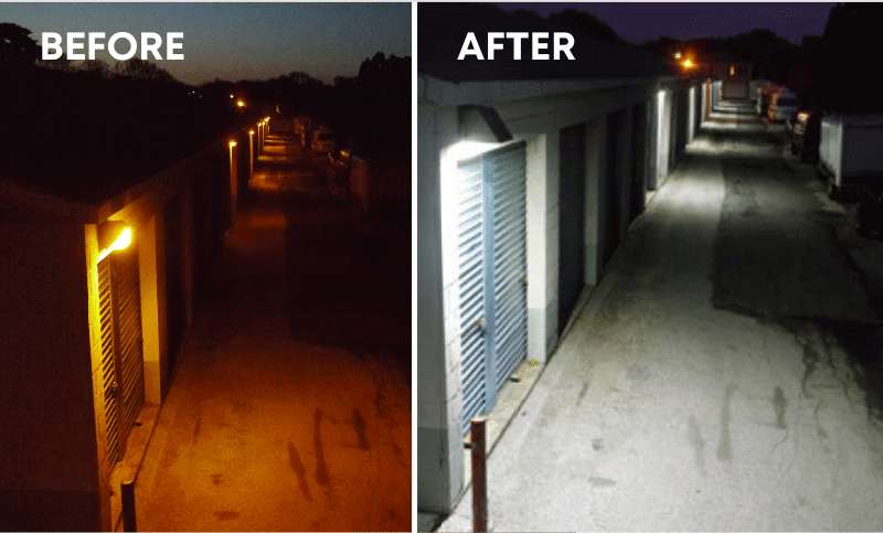 Clădire de retrofit LED