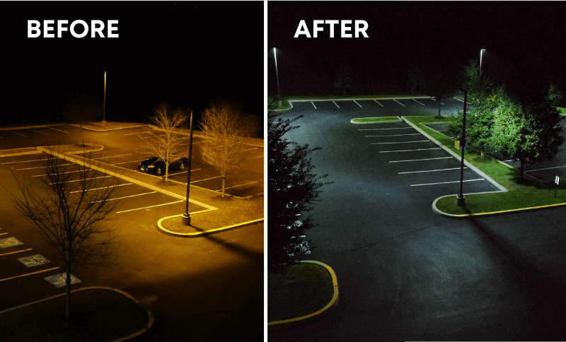 LED retrofit parking